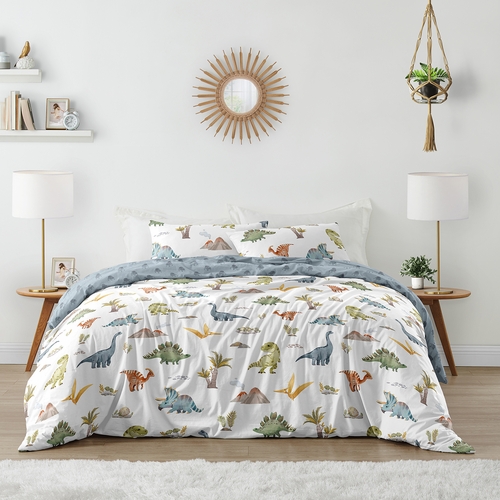 Watercolor Dinosaur Dino Collection Full/Queen Bedding