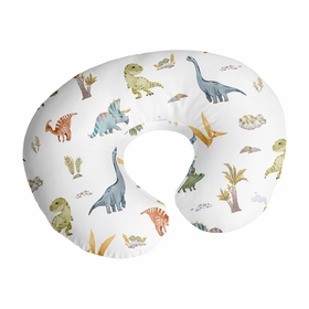 Watercolor Dinosaur Dino Collection Nursing Breastfeeding Pillow Cover