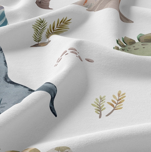 Watercolor Dinosaur Dino Collection Queen Sheet Set - alt image 3