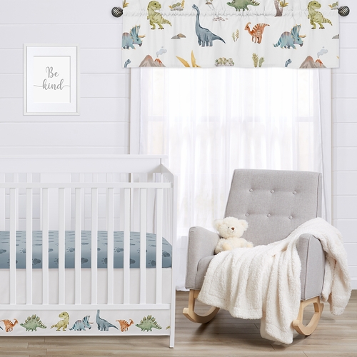 Watercolor Dinosaur Dino Collection Window Valance - alt image 2
