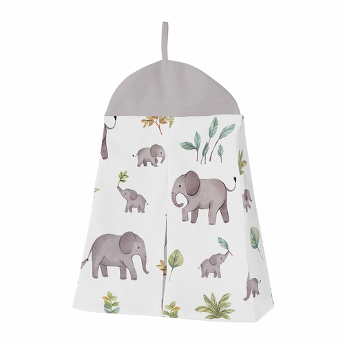 Watercolor Elephants Collection 4 Piece Crib Bedding - alt image 4