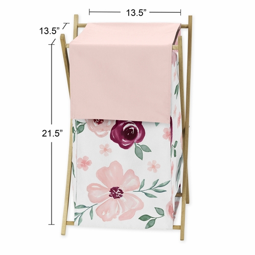 Watercolor Floral Burgundy Wine and Pink Collection Hamper - alt image 3