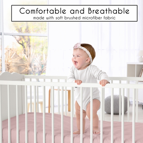 Watercolor Floral Garden Pink Collection 4 Piece Crib Bedding - alt image 4