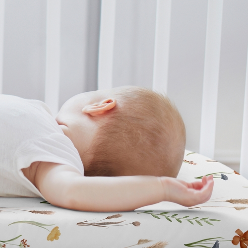 Watercolor Floral Garden Sage Green Collection 2 Pack Baby Bassinet Fitted Sheets - alt image 2