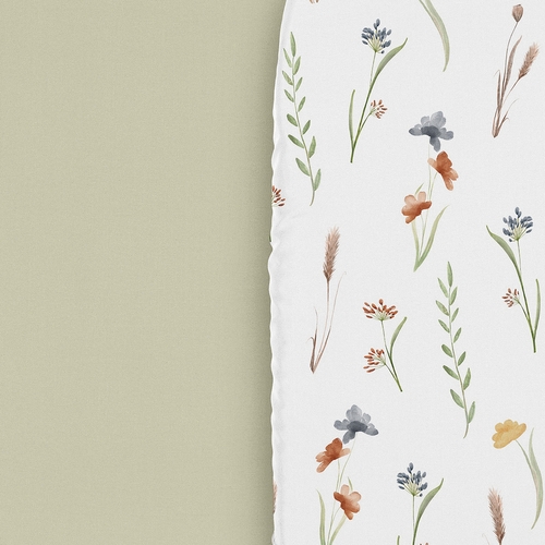 Watercolor Floral Garden Sage Green Collection 2 Pack Baby Bassinet Fitted Sheets - alt image 4