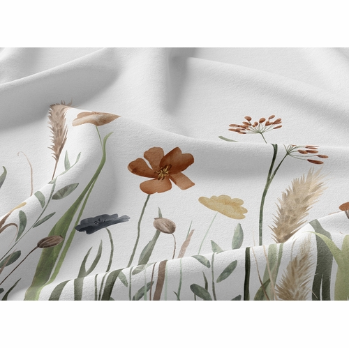 Watercolor Floral Garden Sage Green Collection Full Length Body Pillow Cover - alt image 3