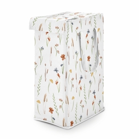 Watercolor Floral Garden Sage Green Collection Laundry Hamper with Handles