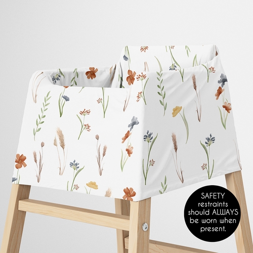 Watercolor Floral Garden Sage Green Collection Multi Use Baby Car Seat and Nursing Cover - alt image 4