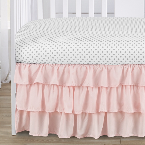 Watercolor Floral Grey Collection 4 Piece Crib Bedding - alt image 3