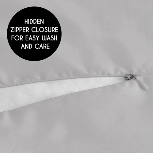 Watercolor Floral Grey Collection Full Length Body Pillow Cover - alt image 4