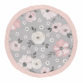 Watercolor Floral Grey Collection Playmat