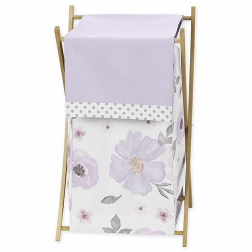 Watercolor Floral Lavender and Grey Collection Hamper