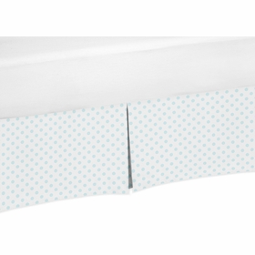 Watercolor Floral Navy and Pink Collection Polka Dot Crib Bed Skirt