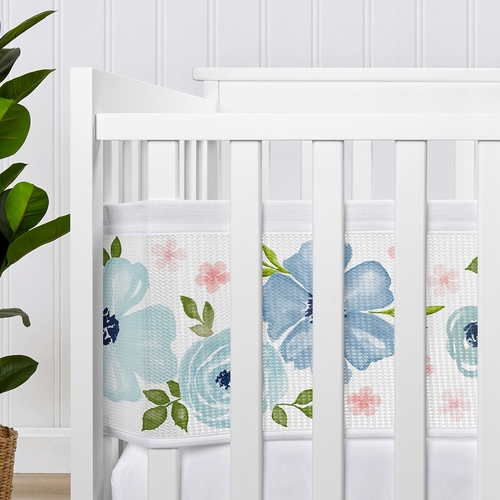 Watercolor Floral Navy Blue And Pink Collection Sweet Jojo Designs