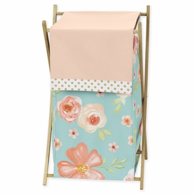 Watercolor Floral Turquoise and Peach Collection Hamper