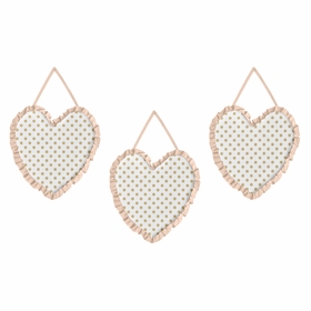 Watercolor Floral Turquoise and Peach Collection Wall Hangings