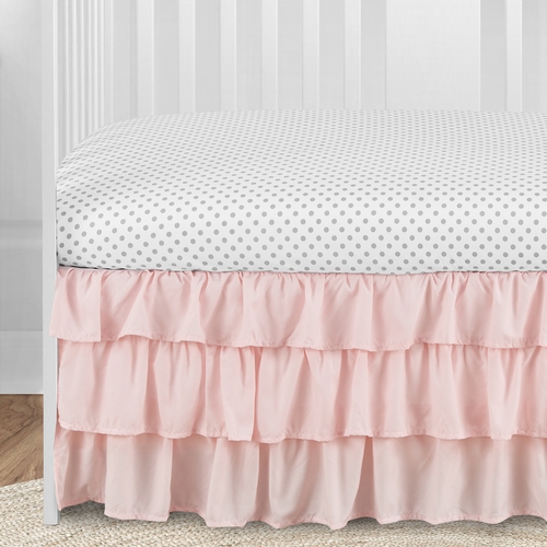 Watercolor Floral Yellow And Pink Collection 5 Piece Crib Bedding - alt image 4