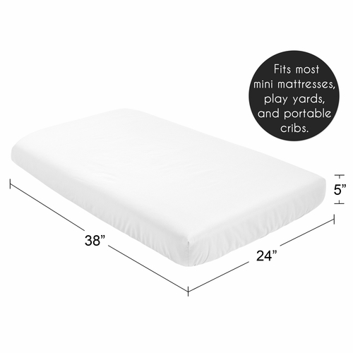 Watercolor Floral Yellow And Pink Collection Mini Crib Sheet - alt image 4