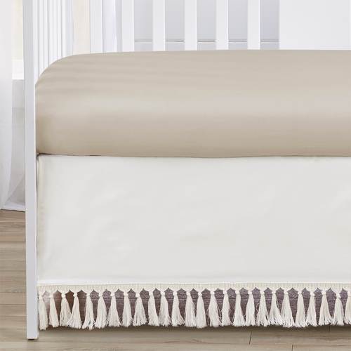 Watercolor Magnolia Sage Green and Ivory Collection 4 Piece Crib Bedding - alt image 3