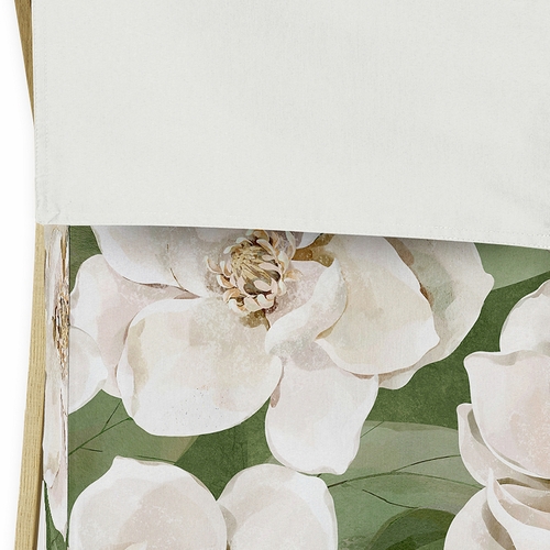 Watercolor Magnolia Sage Green and Ivory Collection Hamper - alt image 2