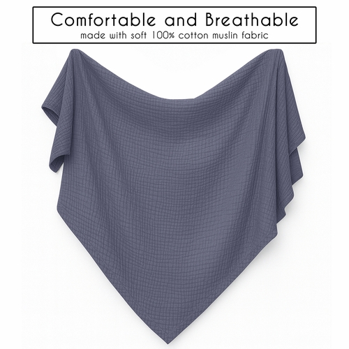 Watercolor Sports Theme 2 Pack 100% Cotton Muslin Baby Swaddle Receiving Blankets - alt image 4