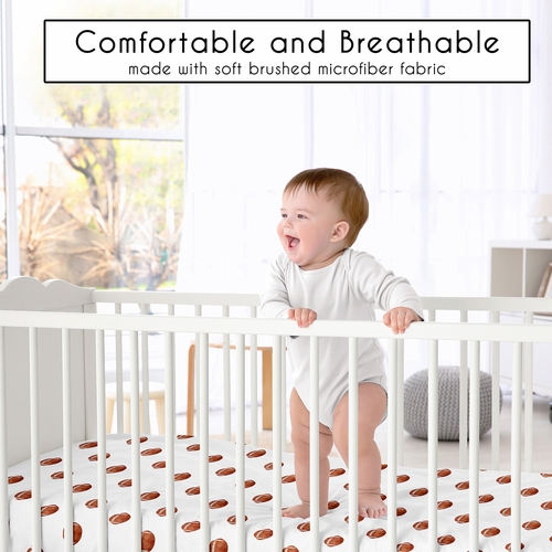 Watercolor Sports Theme Collection 2 Pack Crib Sheets - alt image 5