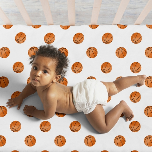 Watercolor Sports Theme Collection 3 Pack Crib Sheets - alt image 2