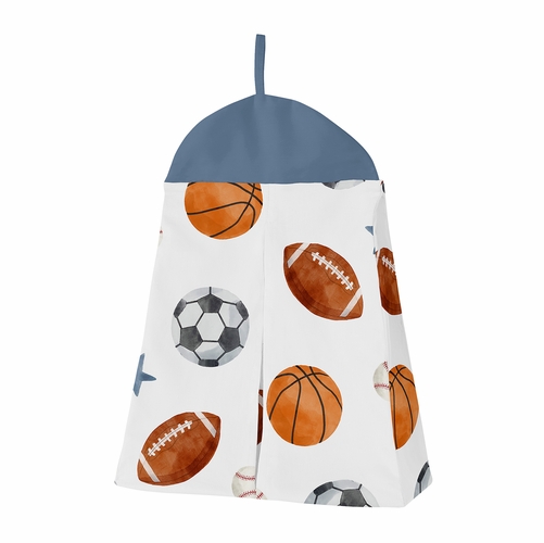 Watercolor Sports Theme Collection 4 Piece Crib Bedding - alt image 4