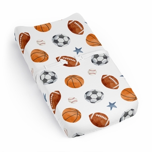 Watercolor Sports Theme Collection Changing Pad Cover Sheet