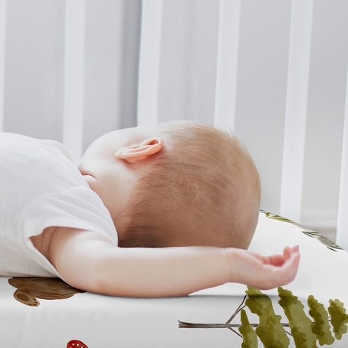 Watercolor Woodland Forest Animals Collection 2 Pack Baby Bassinet Fitted Sheets - alt image 2