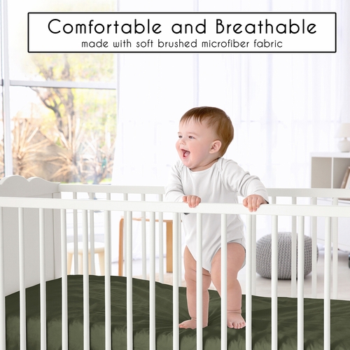 Watercolor Woodland Forest Animals Collection 3 Pack Crib Sheets - alt image 2