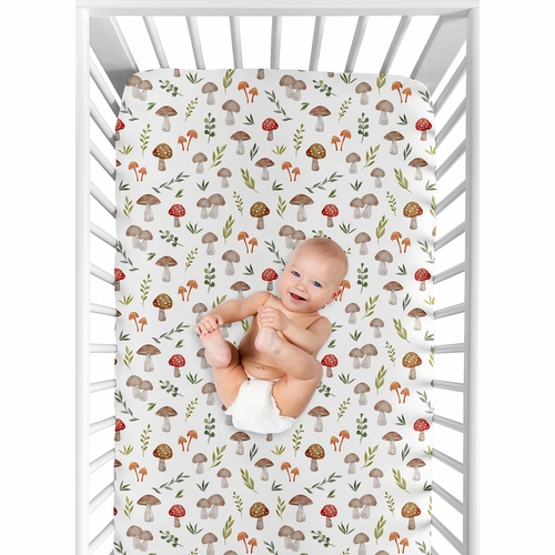 Watercolor Woodland Forest Animals Collection 3 Pack Crib Sheets - alt image 3