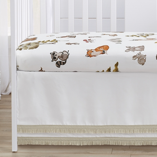 Watercolor Woodland Forest Animals Sweet Jojo Designs 6 Piece Crib Bedding + BreathableBaby Breathable Mesh Liner - alt image 4