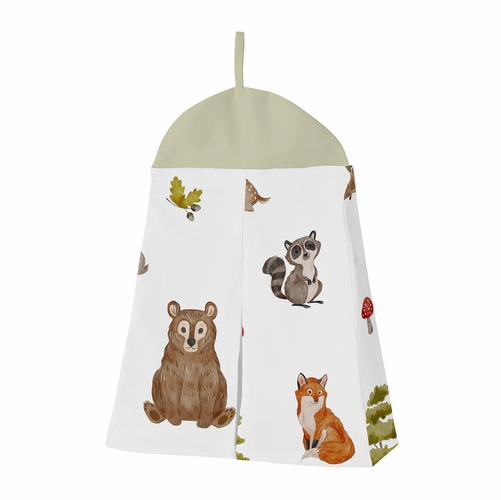 Watercolor Woodland Forest Animals Sweet Jojo Designs 6 Piece Crib Bedding + BreathableBaby Breathable Mesh Liner - alt image 5