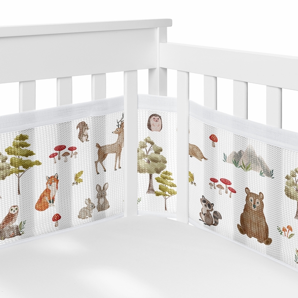 Watercolor Woodland Forest Animals Sweet Jojo Designs + BreathableBaby