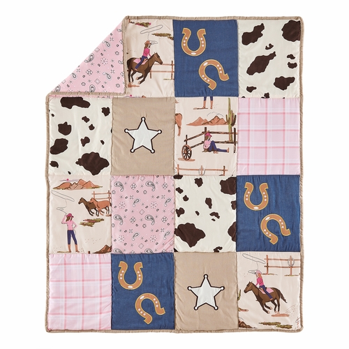 Western Cowgirl Collection 4 Piece Crib Bedding - alt image 2