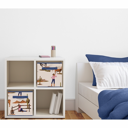 Western Cowgirl Collection Foldable Fabric Storage Bins - alt image 1