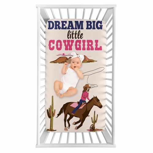 Western Cowgirl Collection Photo Op Crib Sheet