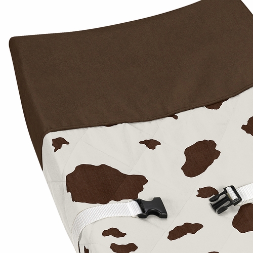 Western Cowgirl Cow Print Collection Changing Pad Cover - alt image 3