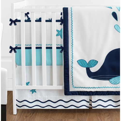 Whale 9 Piece Crib Bedding Collection - alt image 3