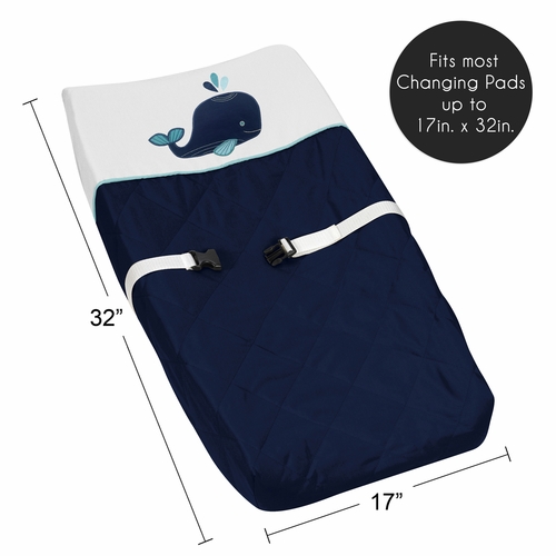 Whale Collection Changing Pad Cover - alt image 4