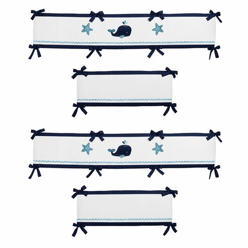 Whale Collection Crib Bumper Pad