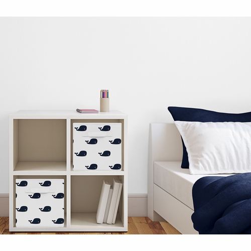 Whale Collection Foldable Fabric Storage Bins - alt image 1