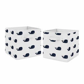 Whale Collection Foldable Fabric Storage Bins