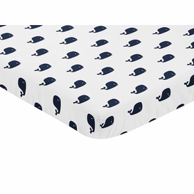 Whale Collection Mini Crib Sheet