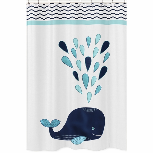 Whale Collection Shower Curtain