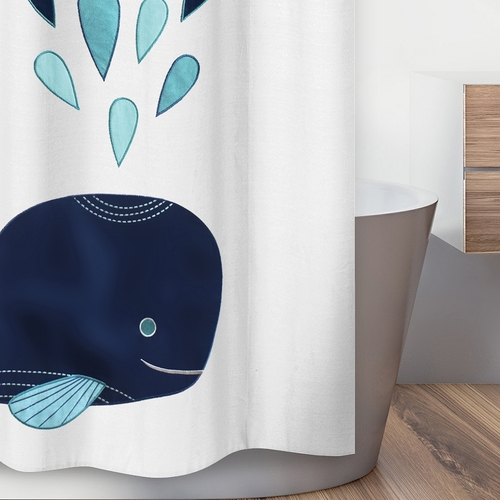 Whale Collection Shower Curtain - alt image 2