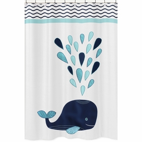 Whale Collection Shower Curtain