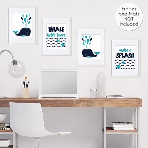 Whale Collection Wall Art Prints - Set of 4 - alt image 3