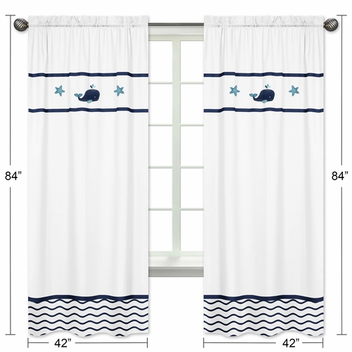 Whale Collection Window Panels - Set of 2 - alt image 4